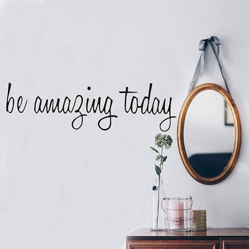 Miniatura 20 de Calcomanía de pared con frase inspiradora "I CAN & I Will", frase motivacional para pared de aula, dormitorio, gimnasio, habitación, decoración