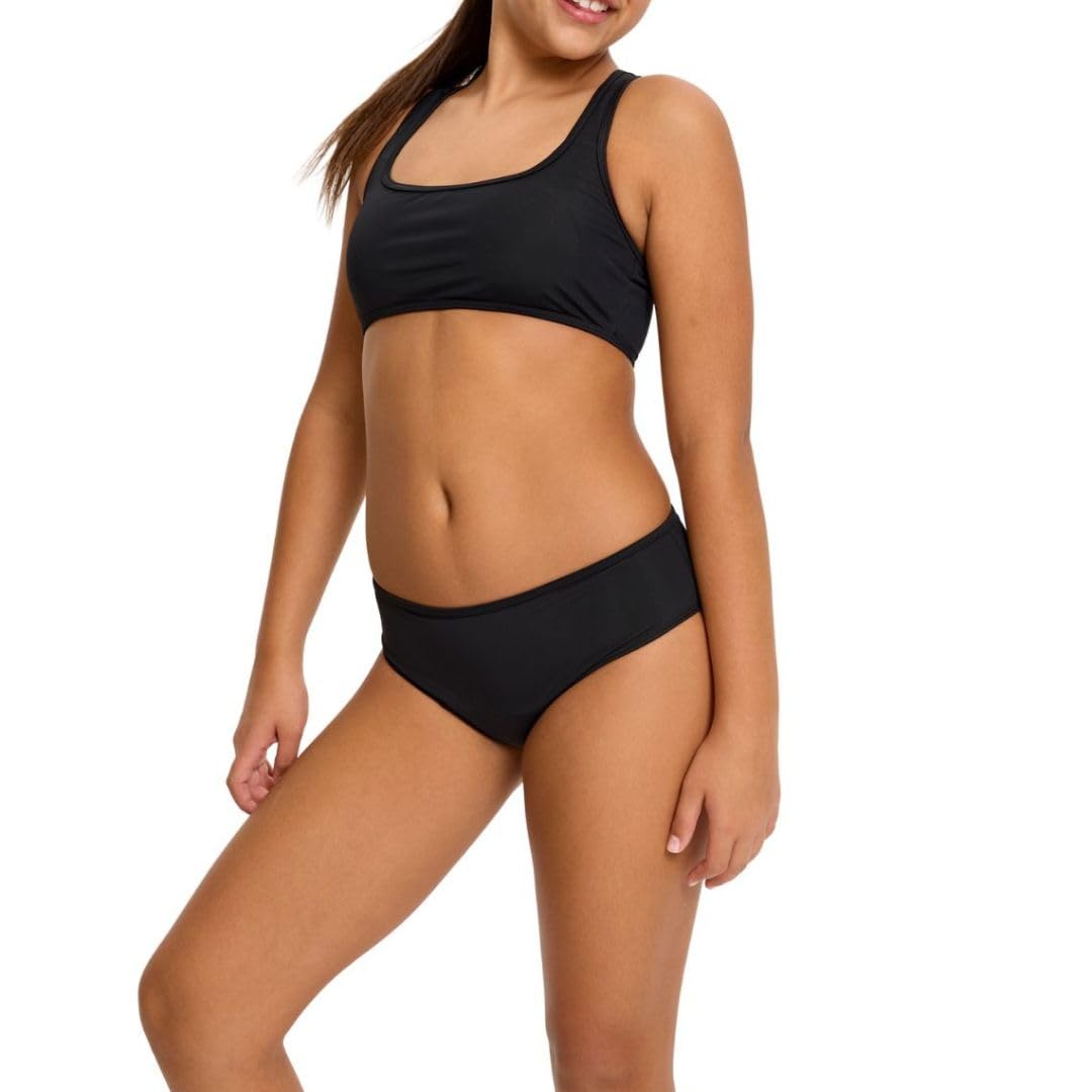 Modibodi Perioden Bademod Bikini Hose Leichte Blutung - Auslaufsichere Menstruationsbeachwear 20ml - Schwarz