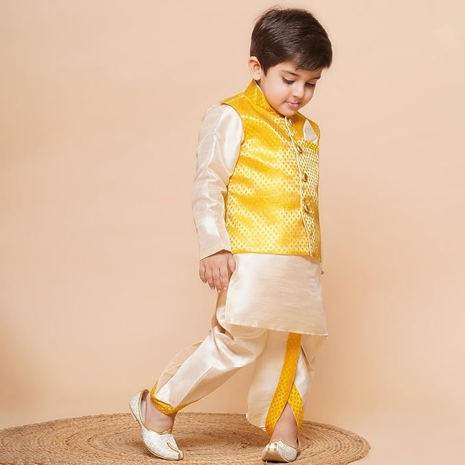 Image of AJ DEZINES Boys Dhoti Kurta Set