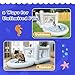 iLink-outer White Bounce House with Ball Pit for Kids Age 3-6 Indoor White Bouncy Castle with Blower PVC Waterproof Materials Outdoor Toddler Toys Include Electric Pump