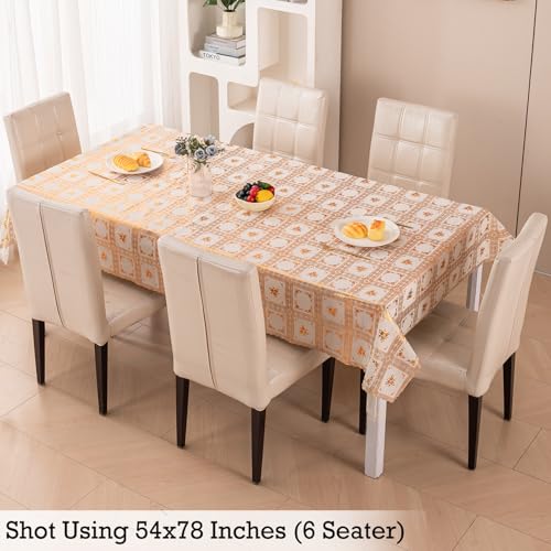 Image of HOKIPO PVC Table Cover for 6 Seater, 54x78 Inches (AR-4349-D7)
