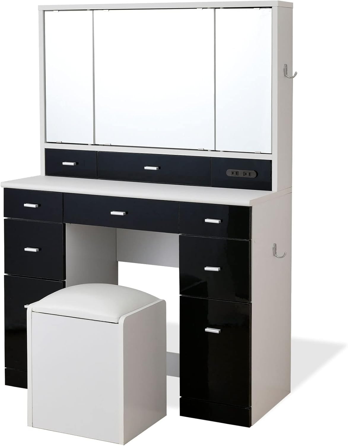 木製三面鏡ドレッサー 引き出し付き 定価¥36,990 三面鏡ドレッサー DR2