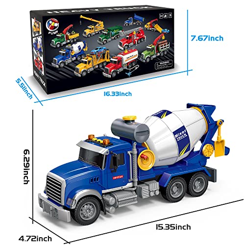 image for Dwi Dowellin Toddler Trucks Toys for Boys Age 1-3 3-5,Big Cement Mixer