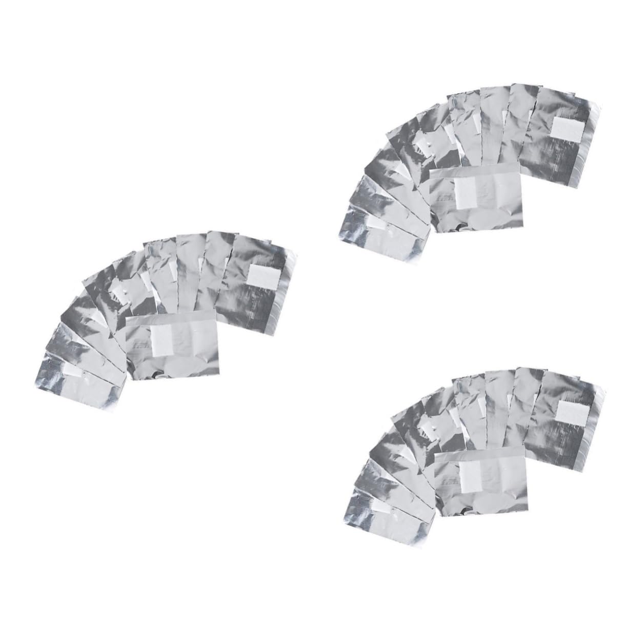 Mikinona 3sets Nail Polish Remover Pads Foil Wraps Gel Soak off Pad Set 100pcs*3