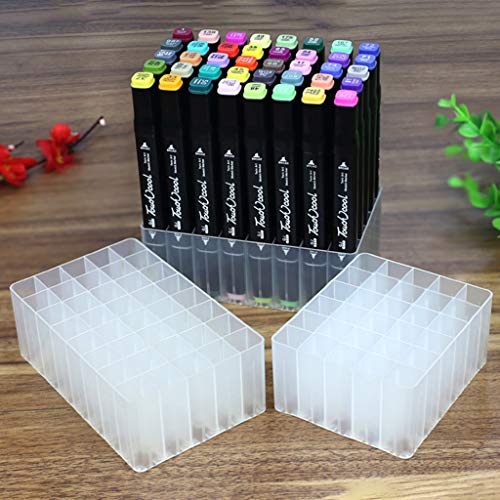 Image of 30 /40 Slots Marker Pen Storage Holder Brush Pencil Rack Table Stand Organizer Multifunction Tool