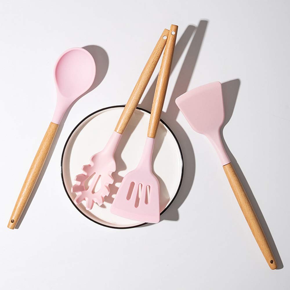 Espátula de silicona, espátula antiadherente for utensilios de cocina, espátula for cocinar en casa, cuchara, cubierta for colador