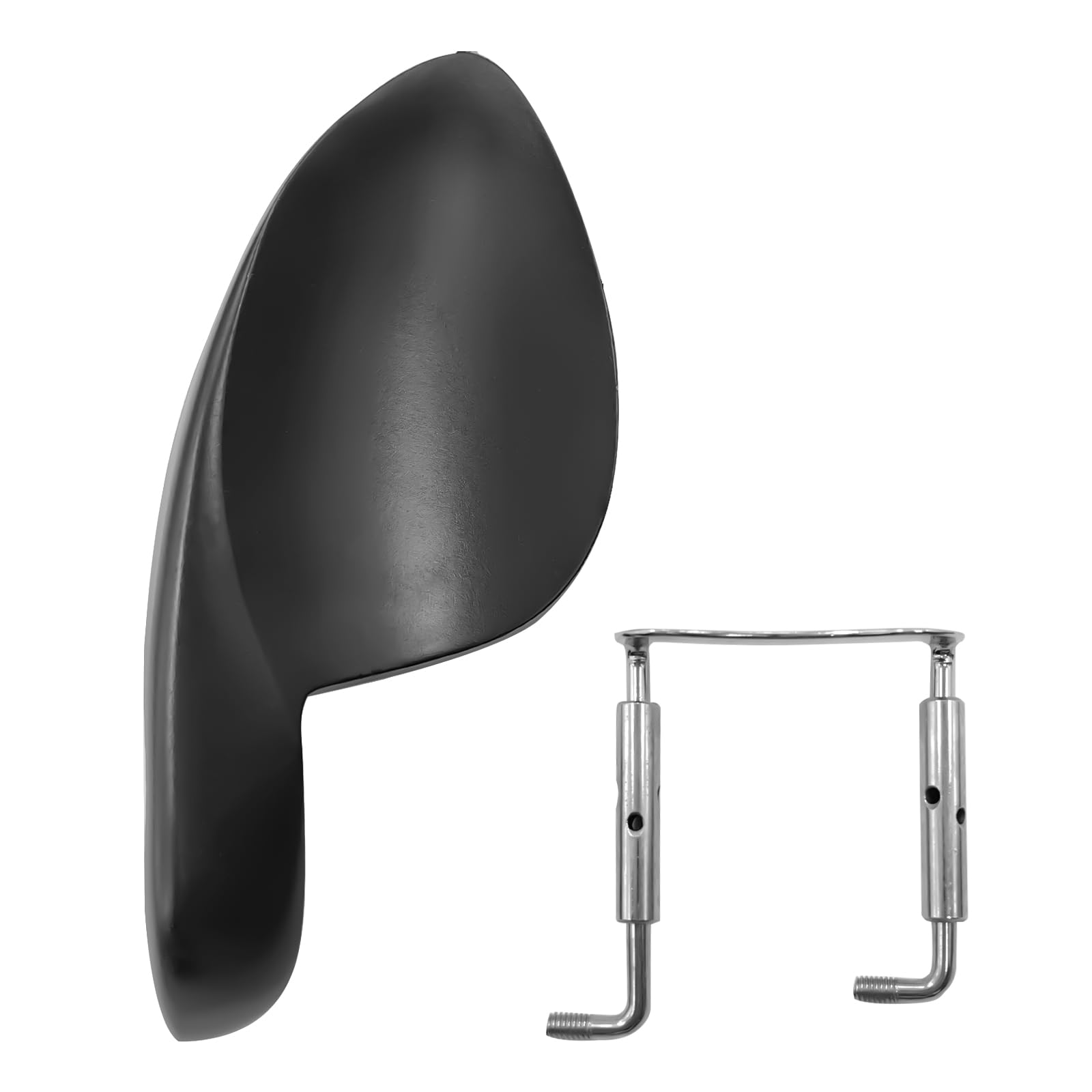 MusiinViolin ebony chinrest with standard stand, suitable for 1/4-4/4 violin Violin accessories (black) - Image 2