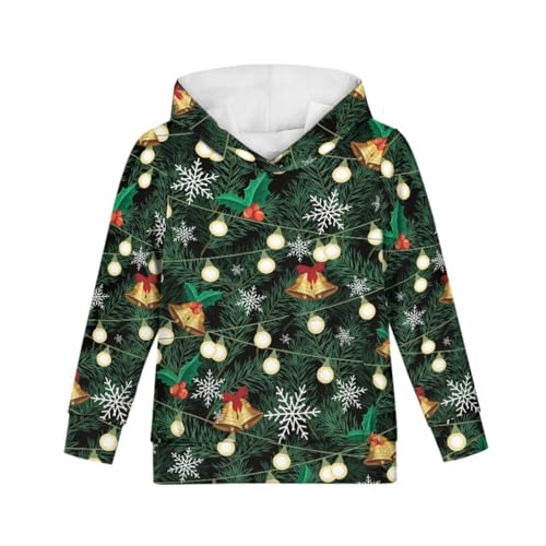 GLUDEAR Boys Girls Ugly Christmas 3D Print Pullover Hoodies Xmas Santa Claus Hooded Sweatshirts
