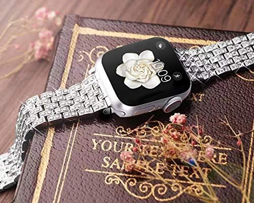 Miniatura 5 de Dsytom Bling Bandas compatibles con Apple Watch Band 1.496, 1.575, 1.654 y 1.732 pulgadas iWatch Series 654, Series 3, Series 2, Series 1, Dressy