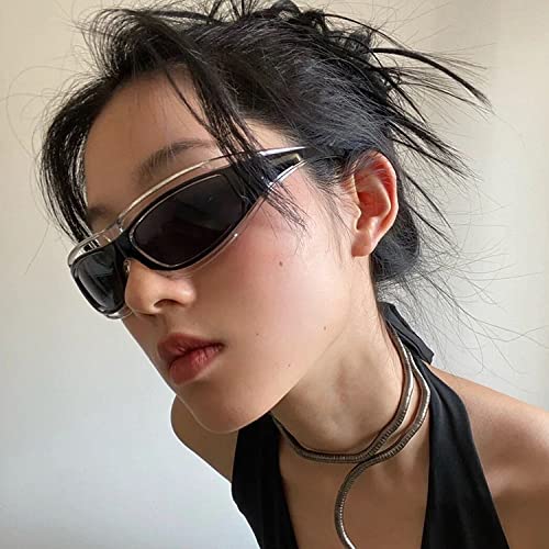 HMRGLMIE-Small Rectangle Sports Sunglasses Women Trendy Star Sun Glasses for Men Vintage Eyewear Shades UV400 Goggles2