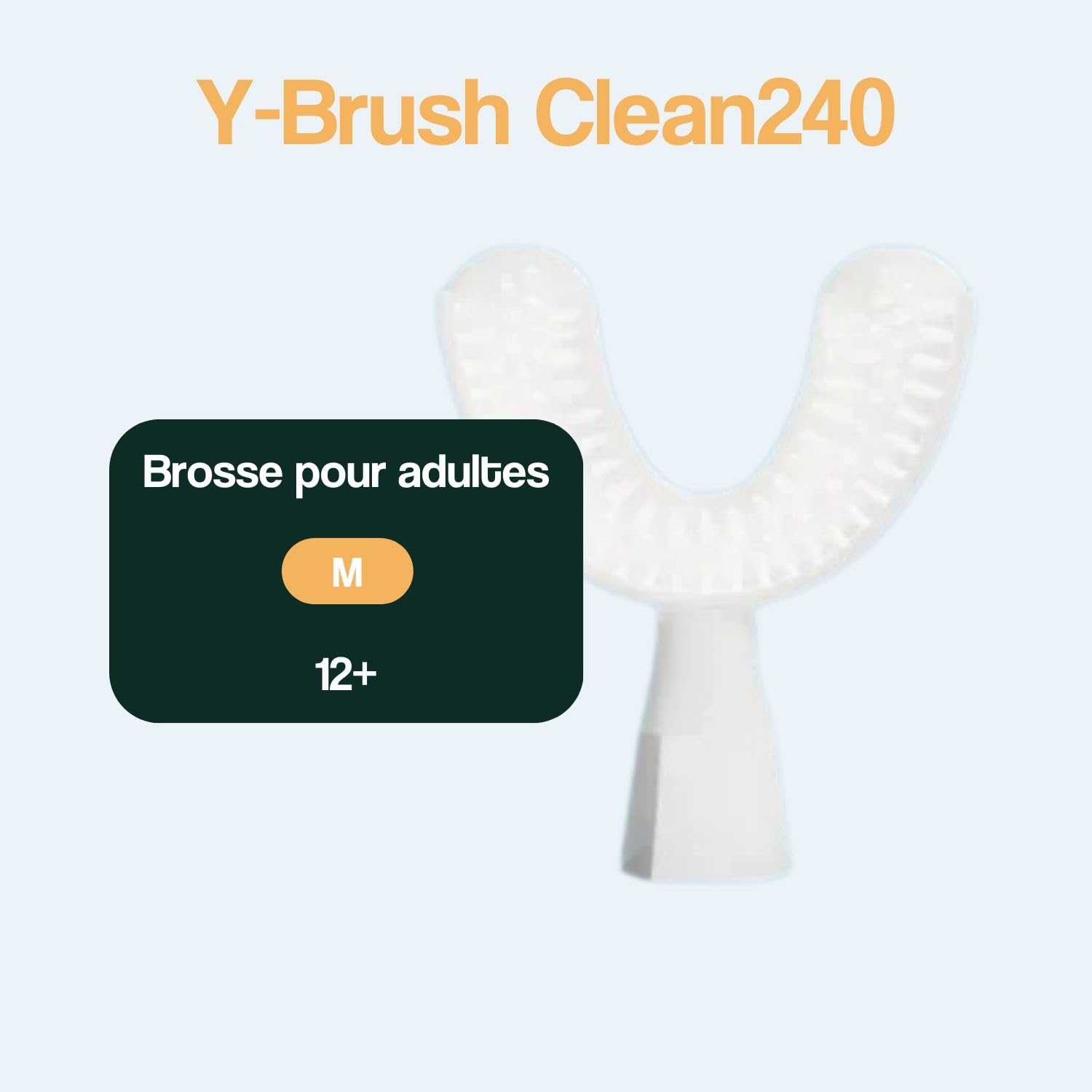 Compatible avec Ultra, Ultra Premium, DuoBrush, CleanMate - Y-Brush - Tête de Brosse Clean240 - Flexible - À Renouveler Tous Les 4 Mois - Adulte