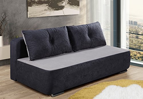 Collection AB Factory Schlafsofa, Stoff, hellgrau, 93 x 193 x 72 cm – Bild 3