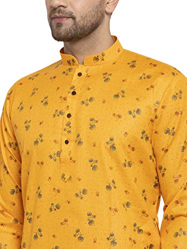 Image of KRAFT INDIA Men's Cotton Rich Stylish Ethnic Wear Kurta Pyjama