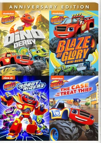 Blaze and the Monsters Machines 4-Film Collection: Dino Derby/ Robot Riders/ The Case of the Treat Thief/ Blaze of Glory [DVD, 4-Pack] Region 1