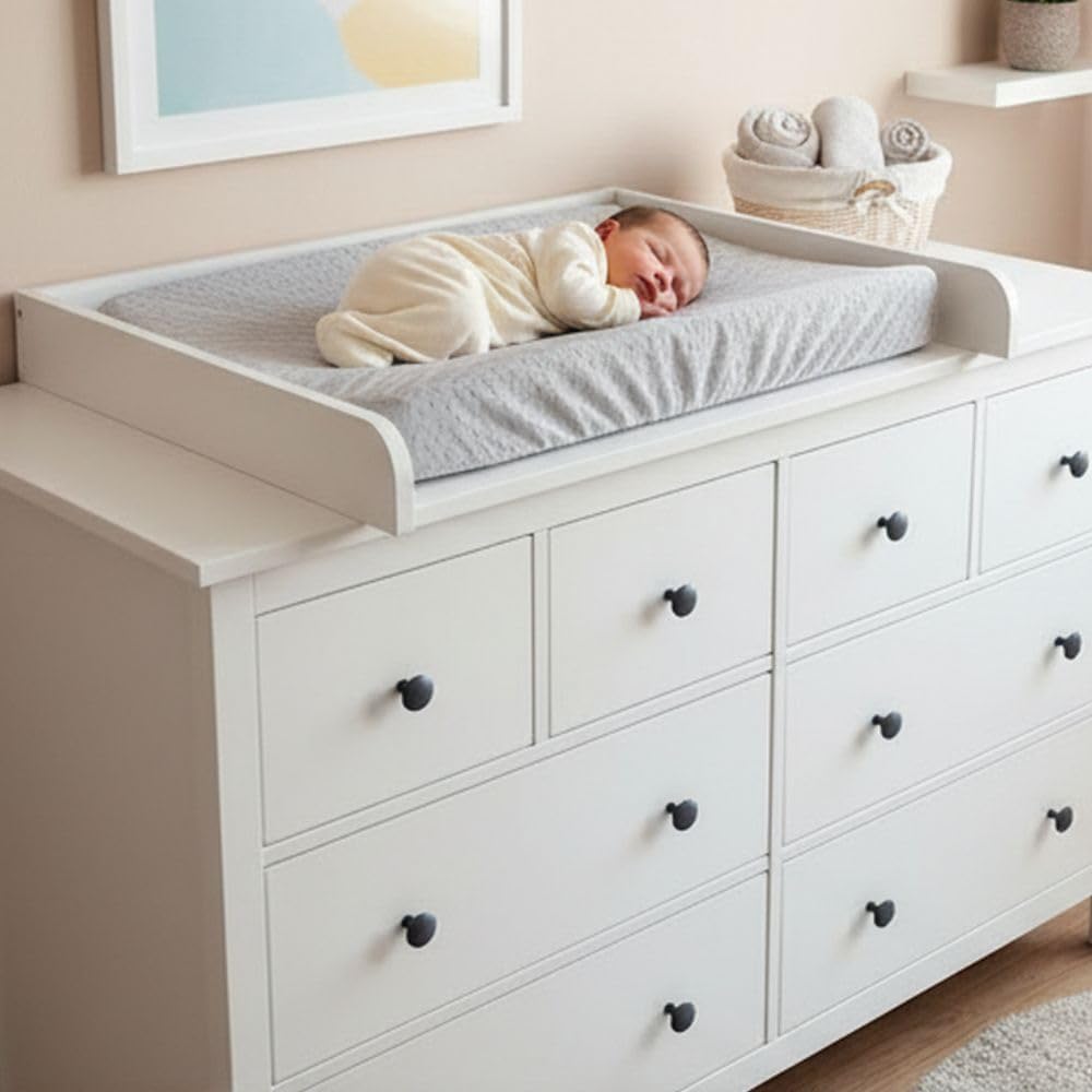 Fasciatoio in legno laminato bianco per cassettiera IKEA Malm 79x9,6x76,3cm