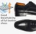 ALIPASINM Mens Oxford Leather Formal Dress Shoes Black