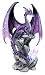 Ebros Large Hoarfrost Twilight Dragon Guarding LED Night Light Crystal Elements Statue 18" Tall by Ruth Thompson Dungeons and Dragons Medieval Renaissance Decor Figurine