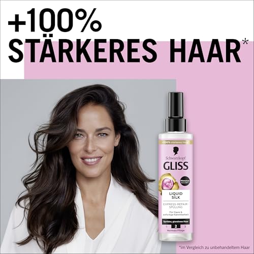 Gliss Kur Express-Repair-Spülung Liquid Silk für geschmeidiges Haar