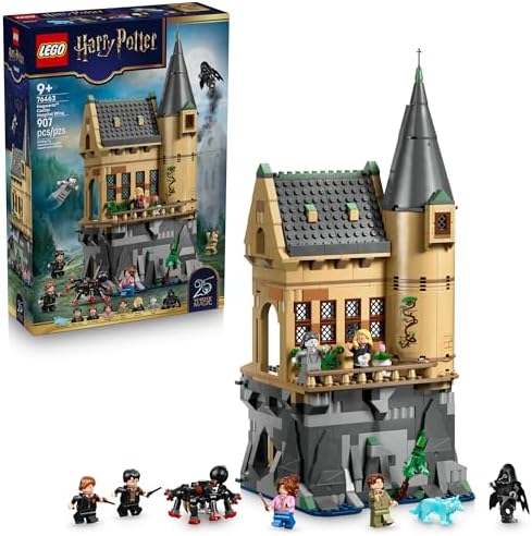 LEGO Harry Potter Hogwarts Castle: Hospital Wing Building Toy for Girls & Boys - Pretend Play Set for Kids, Ages 9+ - W/7 Minifigures & Wolf Patronus Toy Figure - Gift Idea for Birthdays - 76463