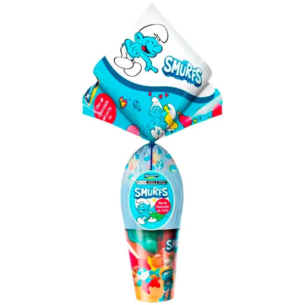 Ovo de Páscoa Os Smurfs Copo 80g - Montevérgine