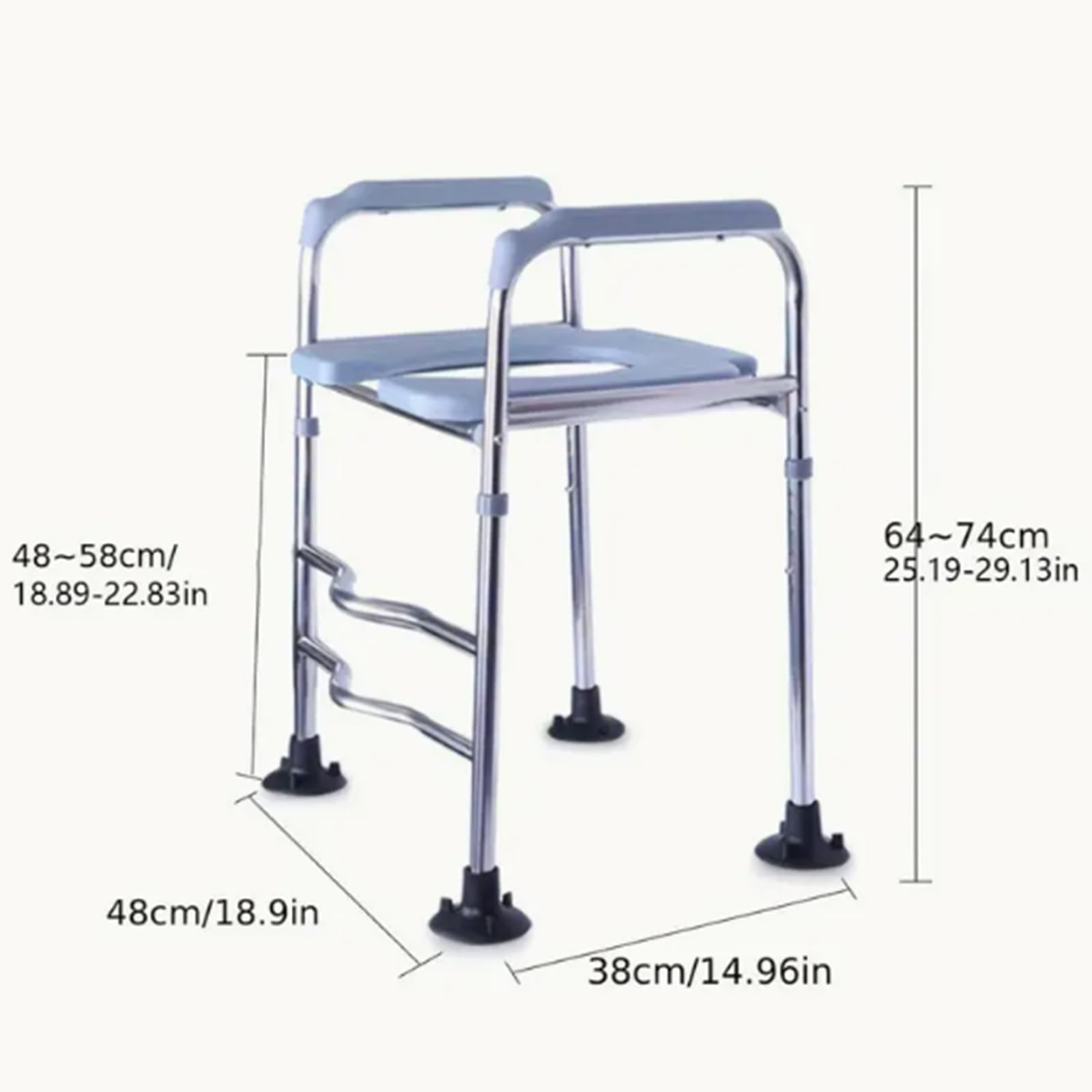 Podwyższenie deski sedesowej z podłokietnikami, 6-stopniowa regulacja wysokości, podwyższenie siedziska WC dla seniorów do 150 kg, stabilna nakładka toaletowa dla seniorów ze stali nierdzewnej do