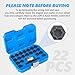 BELEY Spline Wheel Lock Lug Nuts Key Socket Automotive Wheel Anti-Theft Screws Remover Socket Keys Remover Kit (22pcs for Audi)