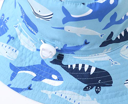 Image of Home Prefer UPF50+ Wide Brim Sun Hat Boys Girls Sun Protection Hat Zoo Beach Swim Safari Bucket Hat for Baby Toddler Kid