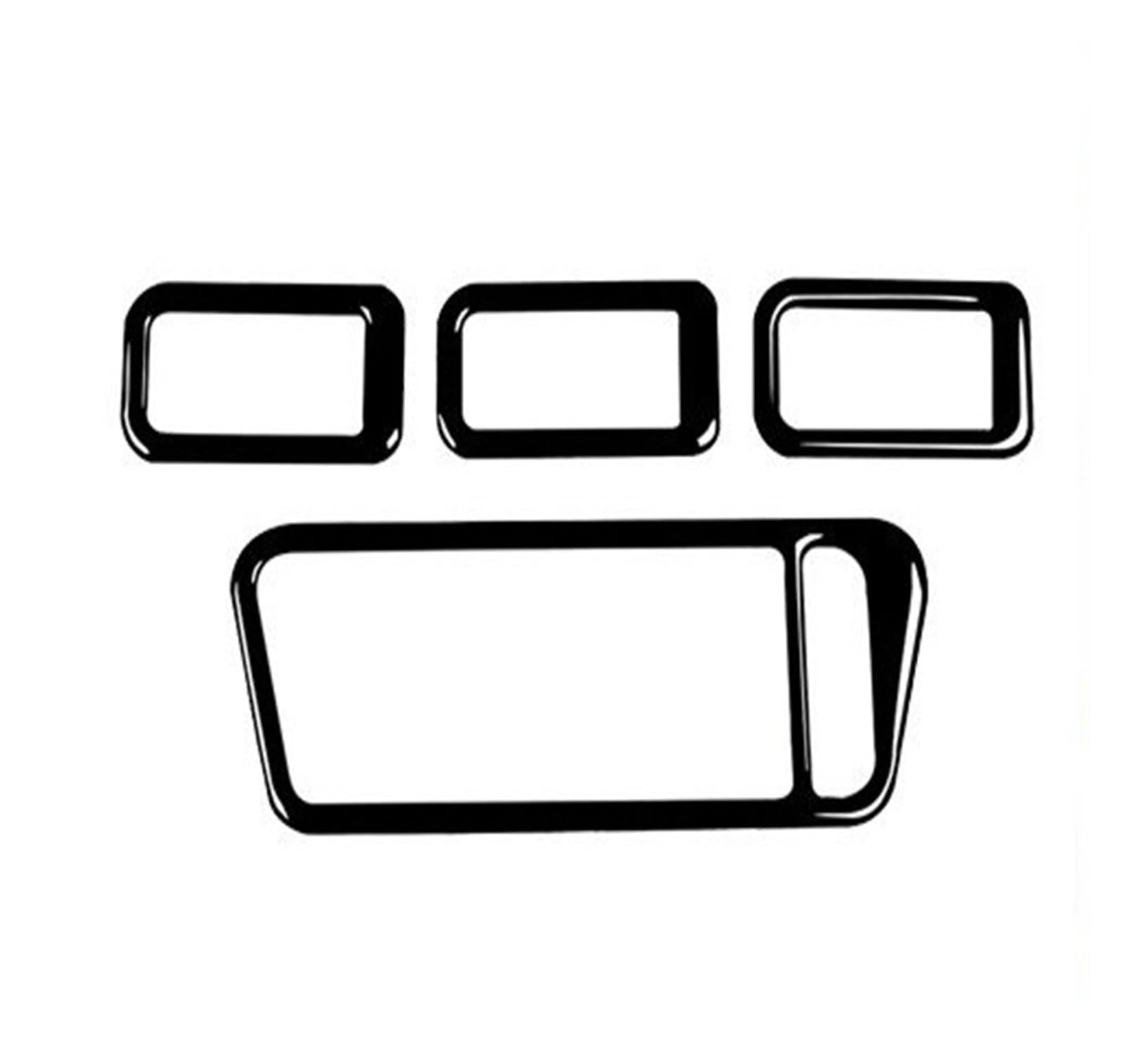 Interior Upgrade Piano Black Gear Shift Air Outlet Window Lift for Dashboard Suit Trim Car Interior Sticker for VW for Golf 7 for GTI MK7 2013-2019