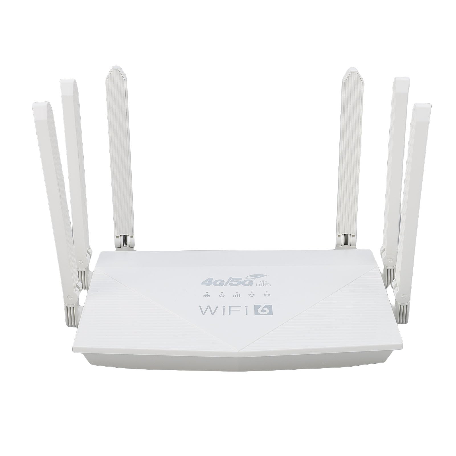Router Wireless LTE Ad Alta velocità per Ufficio Domestico, Router di Rete WiFi6 con 6 Antenne per Dispositivi Multipli, Materiale ABS Bianco