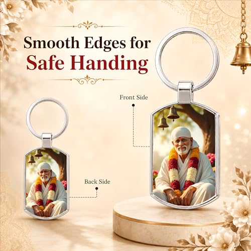 Image of Premium Printed Metal Keychain for Men & Women | High-Definition Artwork Print | Durable Key Ring for Car, Bike, Home & Office Keys | Stylish Decorative Key Holder Gift