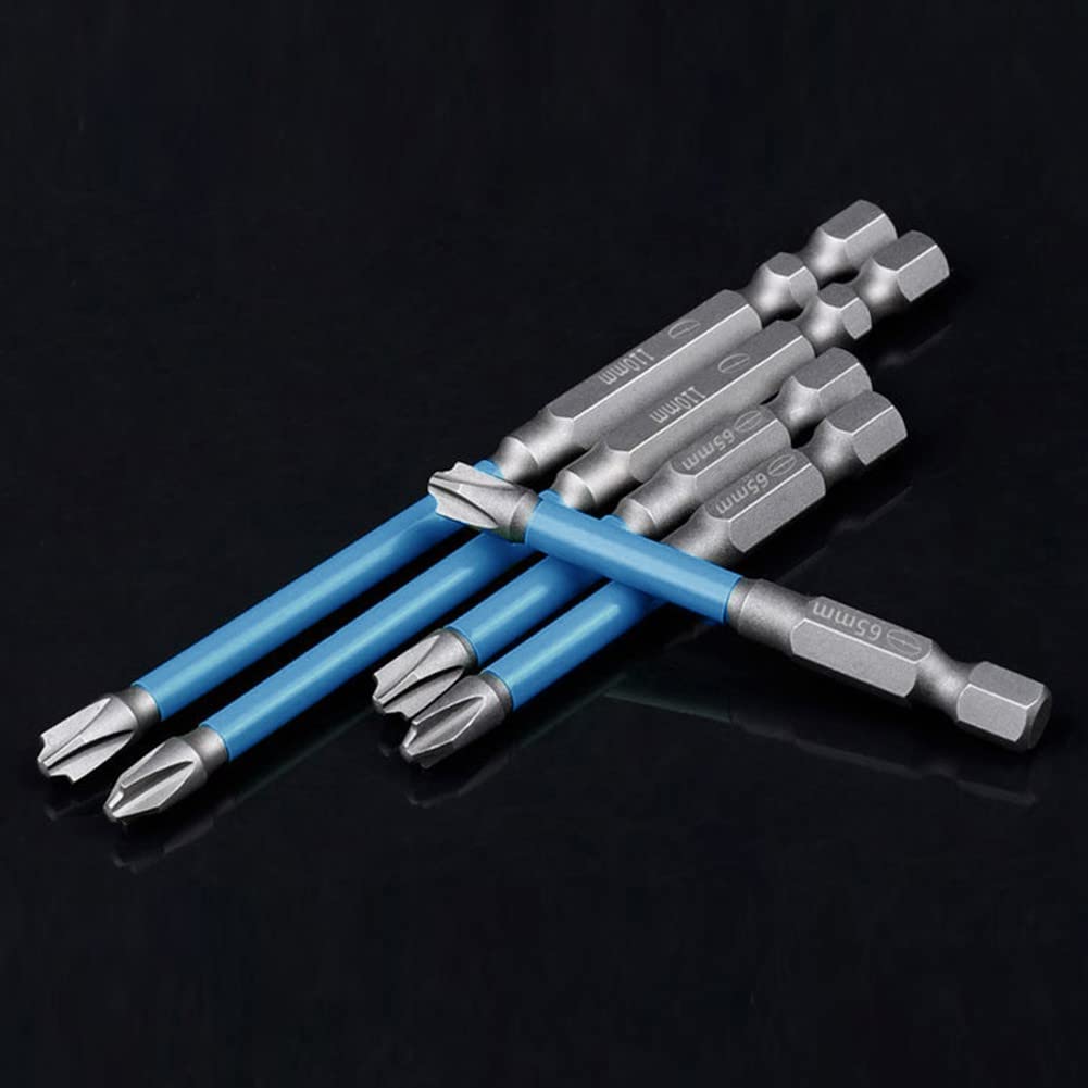 Lot De 6 Embouts De Tournevis Magnétiques FPH2 - 3x65 Mm Et 3x110 Mm - Pour électricien, Rainuré Cruciforme