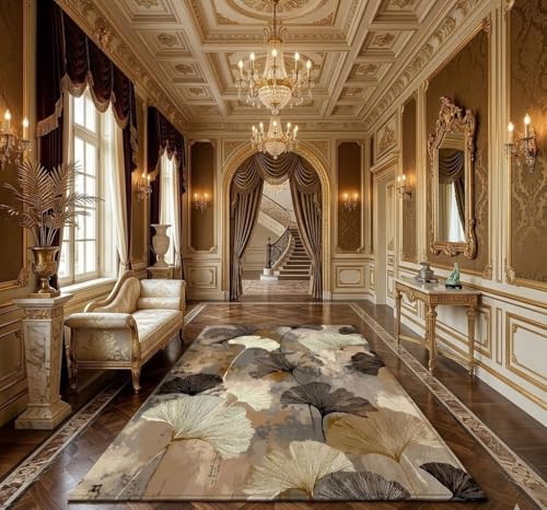 Image of DECOMIZER 5x7 Feet Premium Carpet for Hall | Rug Runner and Carpets for Bedroom /Living Area /Home with Anti Slip Backing | Machine Washable - BeigeLily