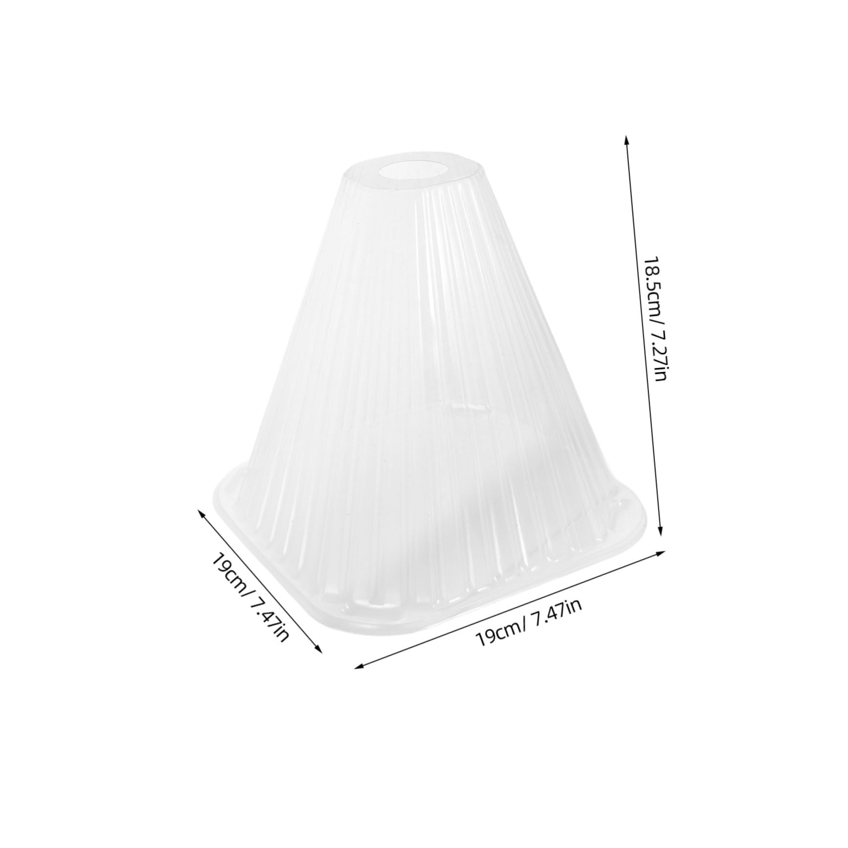 POPETPOP Cloche à Plantes Conique 10 Pièces en Pet, Protection Réutilisable | Semis et Jeunes Pousses, Usage Intérieur Extérieur, Ombrage et Protection