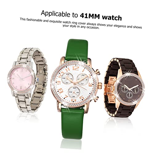 Anillo Protector de Gemas para Reloj y Funda Brillante de Imitación 7