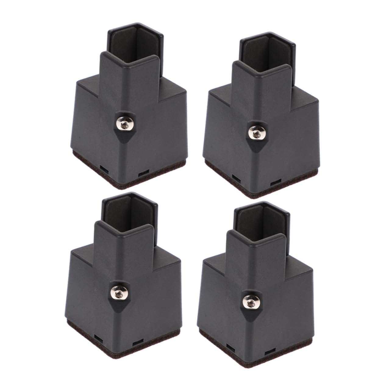 Mikinona Elevadores Ajustables con de 2 Pulgadas Patas de Muebles para Soporte Estable Instalación Fácil, Juego de 4 Piezas y para Camas, Escritorios Sillas