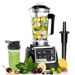 Professional Smoothies Blender, 2200W Blenders for Kitchen with 68oz Container & 20oz To-Go Cup, High Power Countertop Blender for Shakes and Smoothies