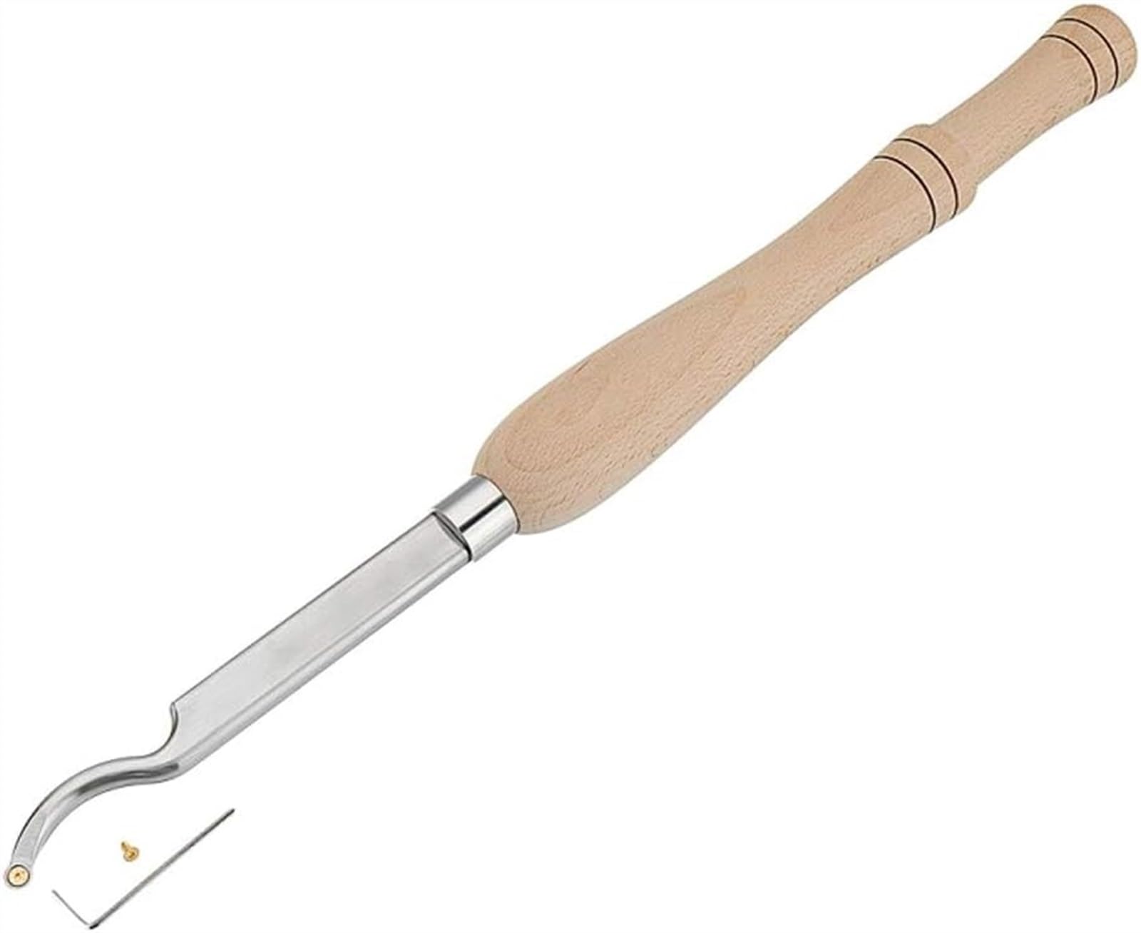 Utensili per tornitura del Legno con Punta in carburo Scavato, scalpello per tornio con taglierina per Inserti Rotondi in carburo, Raschietto per sgorbia per hobbista del Legno o Fai da Te o falegna