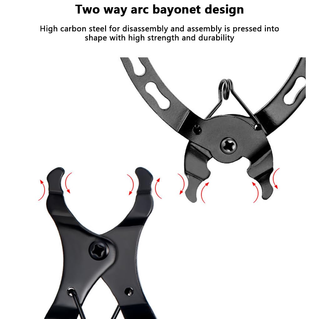 Lot de 2 pinces à chaîne de vélo à libération rapide pour vélo de montagne Outil de réparation manuel Style 1
