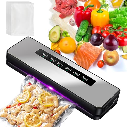 BYZESTY Macchina per Sottovuoto 5 in 1, Automatica, per Alimenti Secchi e Umidi, Fino a 8 Volte Più...