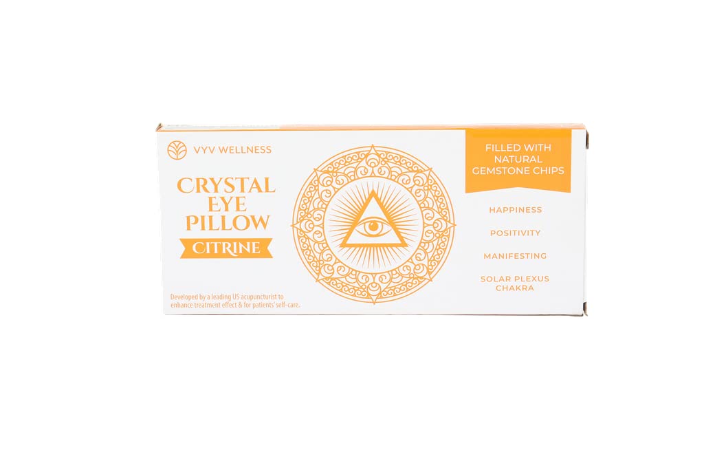 VYV Wellness Rose Eye Pillow for Yoga, Meditation, Passion, Attraction, Manifestation, Chakra Work, Crystal Program