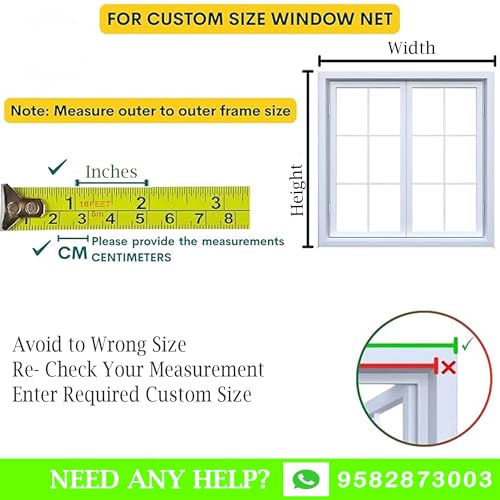 Image of Autarky Fiberglass Mosquito Net Pre Stitched with Fastener Tape on All Four Borders Window Mosquito Net, 120 GSM Fiberglass Insect Net Grey Color - Size 50cm X 130cm