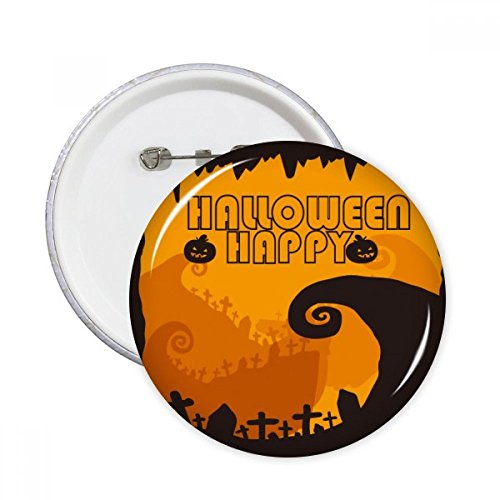 Pins Halloween Heureux Tree lot de 5 badges ronds cadeaux originaux