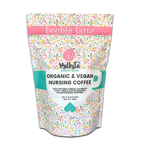 Breastfeeding Support Lactation Instant Coffee: Latte Flavor Drink Mix to Increase Breast Milk