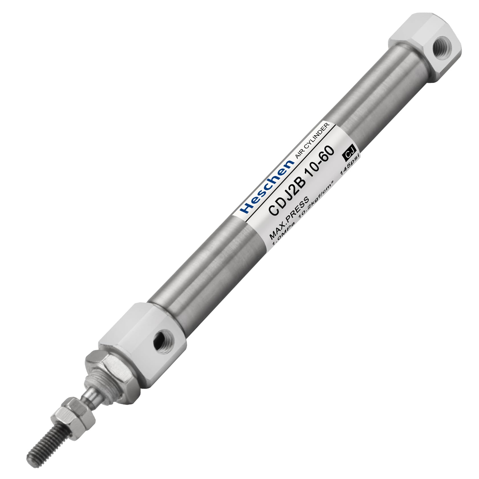 Heschen Stainless Steel Slim Air Pneumatic Cylinder, CDJ2B 10-10, M5 Port, 10mm Bore, 10mm Stroke, Double Acting Single Rod — Amazon image 11