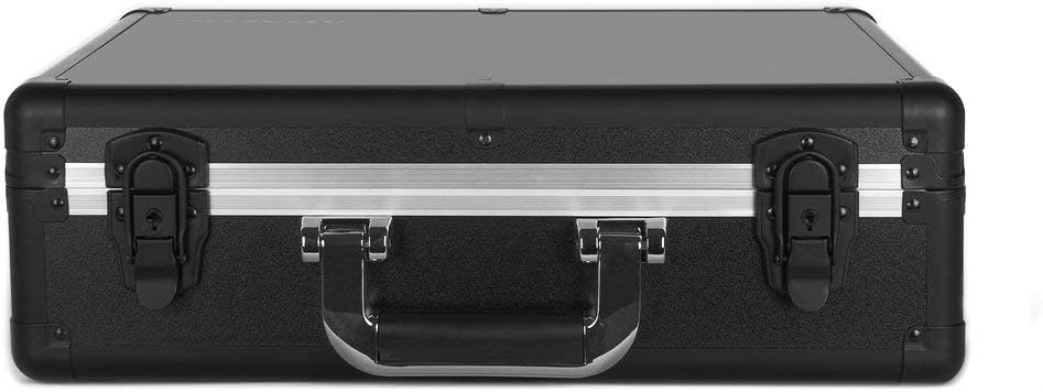 Analog Cases UNISON Case for Akai MPC One and comparable Groovebox (transport case, aluminium corner protection, padded lid with handle, cable storage compartments), black