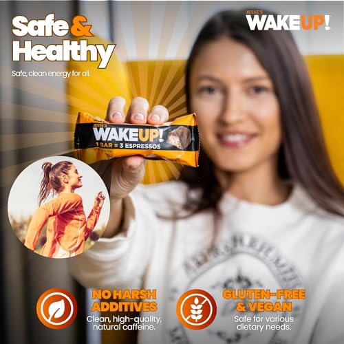 Image of WAKE UP! Caffeinated Dark Chocolate Bars, 3 Espressos, 2 Pack (12 Bars)