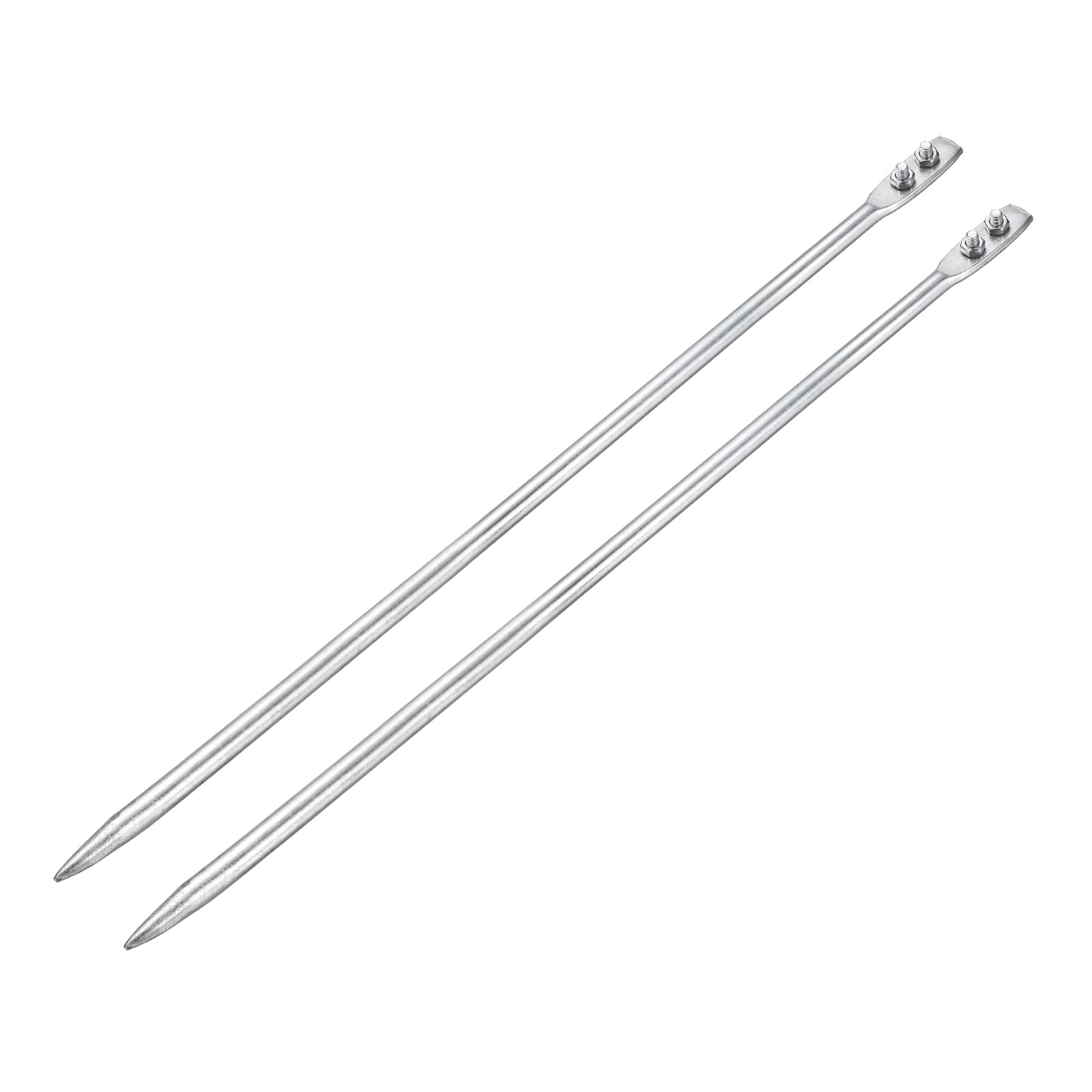QUARKZMAN 2pz 0.6" Palo Terra Caldo Zincato 3.3ft 2pz
