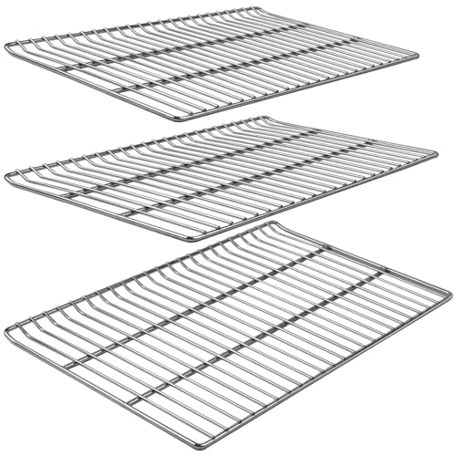 Cooking Grate Replacement Parts for Masterbuilt 40 Inch Electric Smoker, 19.69" x 12.28" Grill Grids, Smoker Grates for Masterbuilt MB20070115, MB20072918, MB20074719, MB20072916, 3 Pack