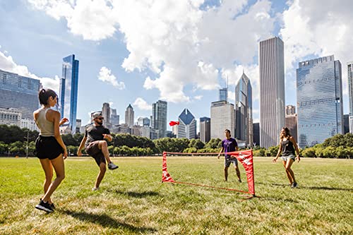 Kickit Sport-Pack | A Game Where Soccer Meets Badminton | Portable Easy Set-Up Net & Kickit Shuttlecock | Play Outdoors, Indoors Or Backyard, Beach Or Tailgate #TOP3