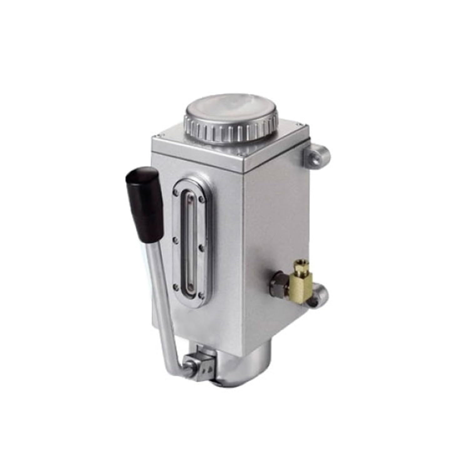 Manual Lubricating Oil Pump, Hand Lubrication Pump,Pump Oiler Outlet Diameter 4mm, CNC Pump,for Punching Milling Machine Tool (Tank Capacity 350mL, Oil Delivery Method from Both Side)